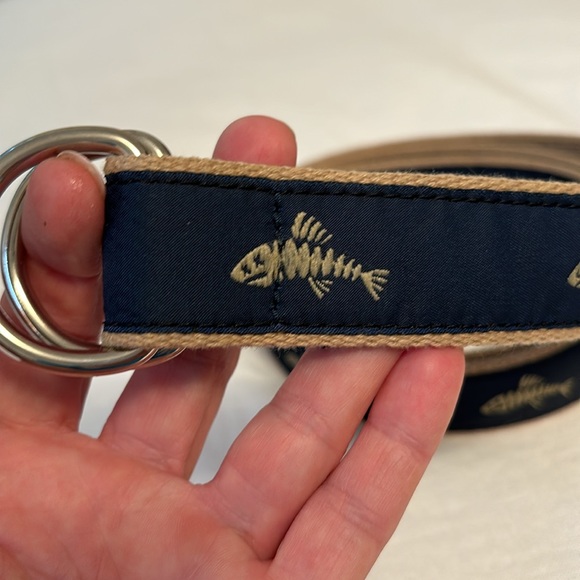 Men’s belt with fish pattern. Size XL - Picture 2 of 6